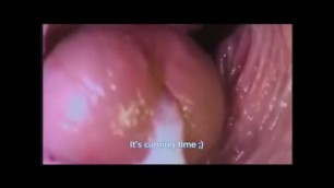 Internal veiw of my dick pussy creampie