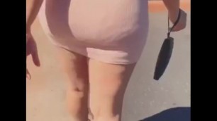 BIG BOOTY IN DRESS CANDID