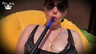 *NEW Video Preview* Smoking and lips smelling outdoor