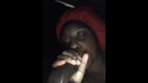 Black thot sucks bbc