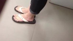 Coworker feet candid 1