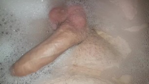 Washing my cock in the bath