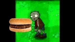PvZ Zombie Eats Hamburger (ASMR)