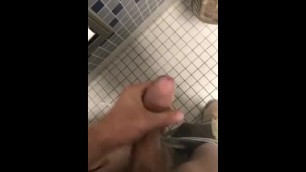 Army Soldier L Cums in Base Bathroom