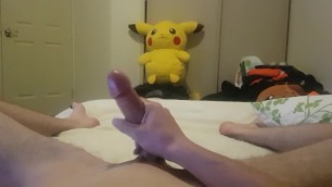 Pikachu watches me jerk off