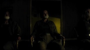 Natalie Portman and two others chairtied and otm gagged (Annihilation)