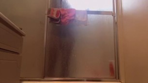 #SilhouetteShowers First Time Making Myself Squirt and Cum Loud #Peek-a-boo