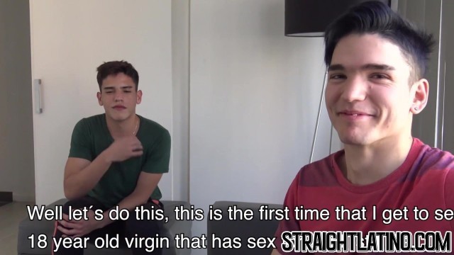 Latino twinks have their first intimate gay sex session