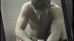 Two College Wrestlers Exposed in the Locker Room