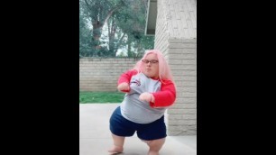 Fat Midget Gets Off:Tik Tok. Thicc. Fat