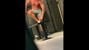 Gym muscle daddy getting ready to git the showers