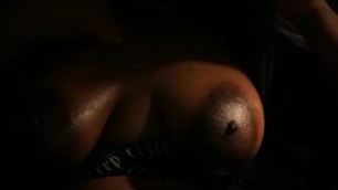 Ebony Tits Slow Rub Boob Action