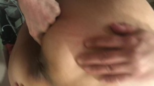 Anal foreplay and closeup