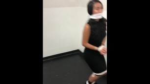 Asian Jennifer is Tied up and Gagged with white sock