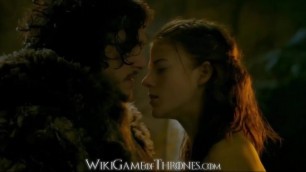 Jon Snow (Kit Harington) and Ygritte (Rose Leslie) Fucking Game of Thrones