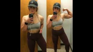Muscle transformation of Sophia Wax. femalemuscletransformation.blog.com