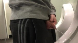 Urinal spy straight cock