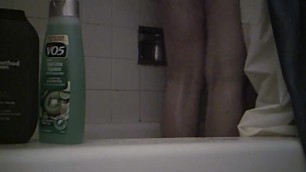 Jerking off in the shower. (sex toy giveaway at 500 likes)