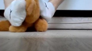 Trampling Teddy In Puma Socks