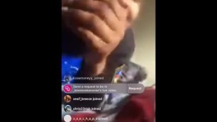 Young Ebony On Instagram Live Sucking Dick