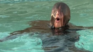 Victoria pool, hair over face drowning