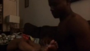 ebony black tickling