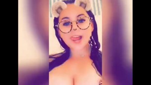 Big tit slut gabby likes to expose herself on Snapchat