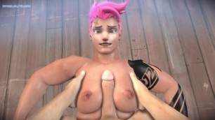 Zarya is actually attractive, stop making her futa-only [Zarya Titfuck]