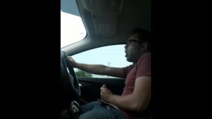 Jerking it while driving to work