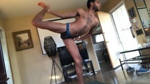 Yoga Work Out in My Jock Strap