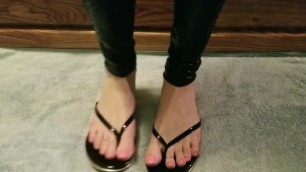 femboy feet sexy flipflops