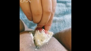 Strawberry Creampie Pussy Play (1/2)