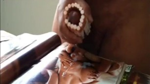 Wanking with homemade cigarrete masturbator - Punhetando com cigarro