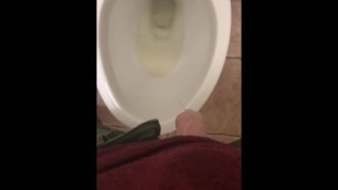 Transman and desperate using stp - piss in bottle and all over floor