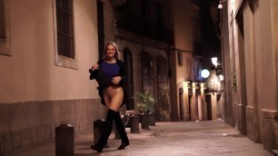 Naughty Night in Barcelona Public Flashing, BJ and POV Sex
