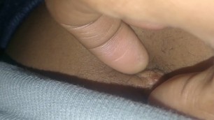 My Girlfriend's inbetweenie bellybutton poked and pulled out