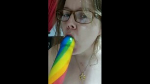 Sucking my lollipop for the boys on Snapchat.. I'm such a tease.
