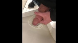 Jerk off in public washroom