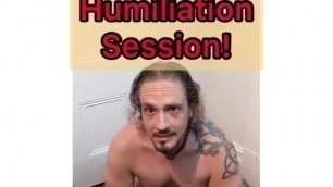 Faggot Davids Humiliation Session!
