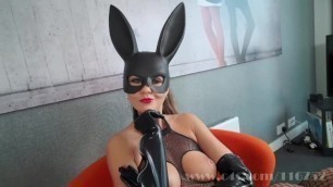 Tina Kay as Black Rabbit in Sexy Femdom Fetish Action