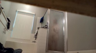 My hot mom in shower (real hidden cam)