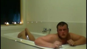 Chubby Guy In The Bath Tub