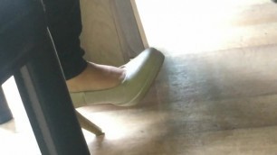 Candid heels at work#2