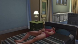 Zack solo masturbation session (The Sims 4)