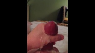 Multiple cumshot edging huge load