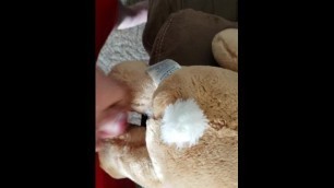 Teddy Bear fuck and Cum Inside