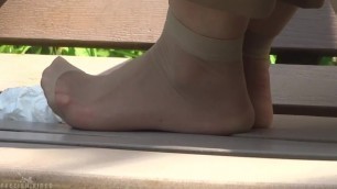 Asian candid feet 2