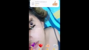 She touches herself during a badoo live