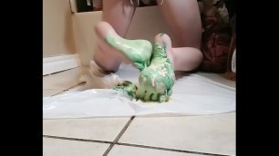 Feet stuff- tingle sensational scrunch acrylic drip rub satisfying- fetish