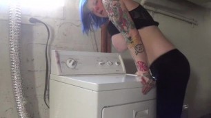 Laundry Slut Humpfucks Her Dryer